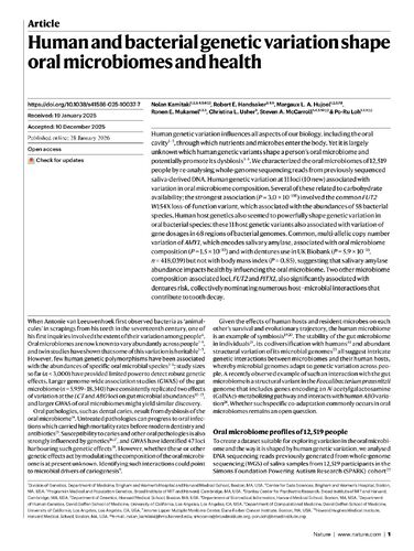 Human and Bacterial genetic variation shape oral microbiomes and health