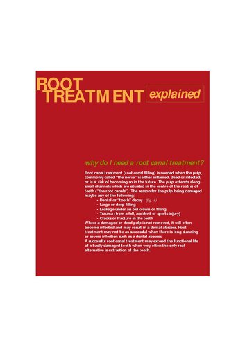 Publication cover - Root Treatment Explained